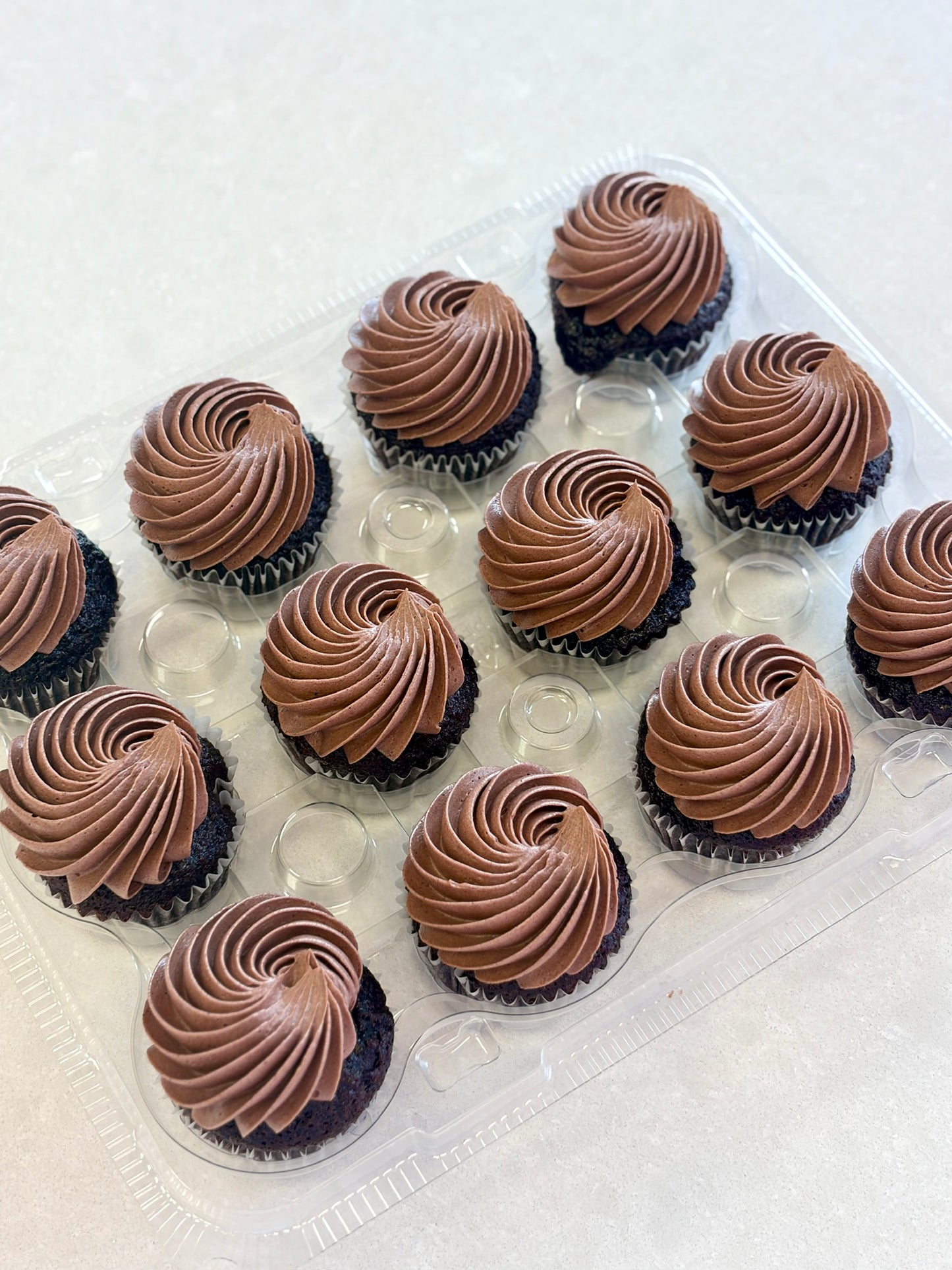 Chocolate mini cupcakes