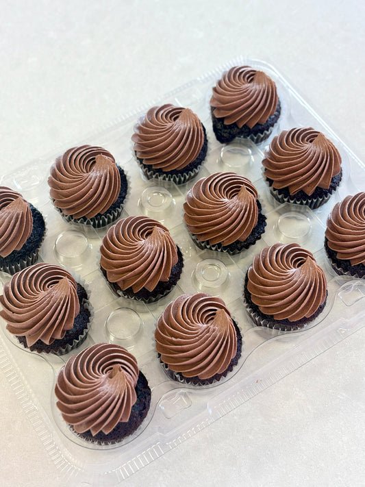 Chocolate mini cupcakes