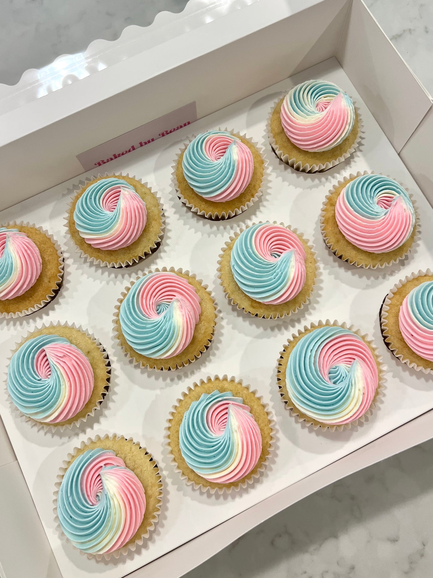 Gender Reveal Cupcakes
