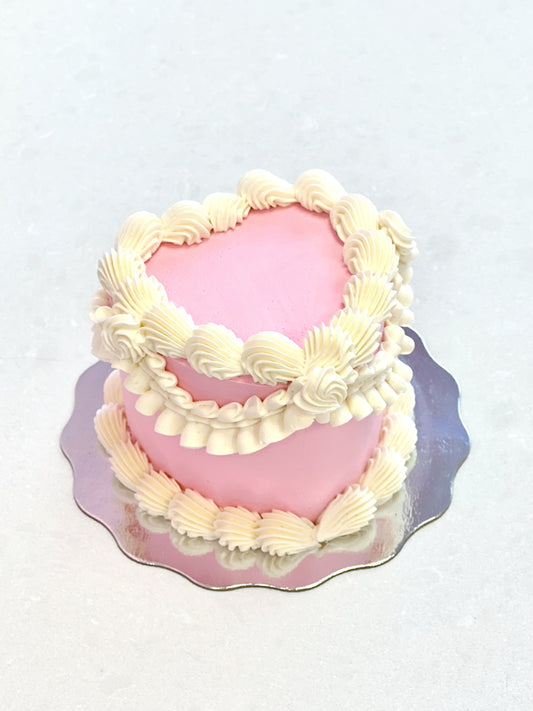 Pink Mini Heart Cake