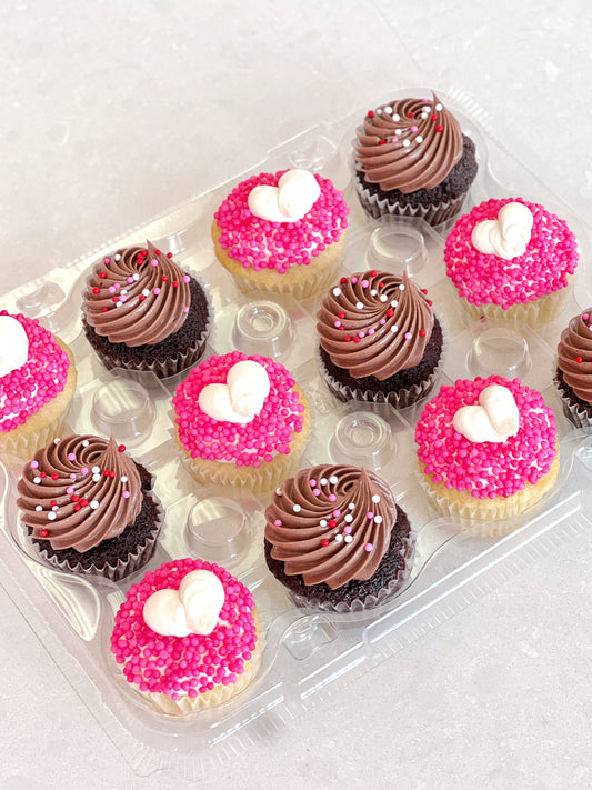 Mini Valentine's Day Cupcakes